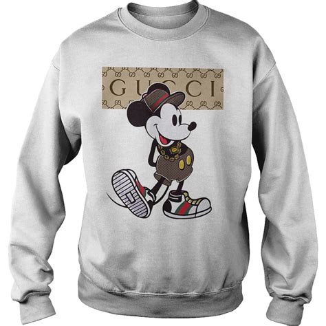 mickey gucci shirt|Gucci mickey mouse hoodie.